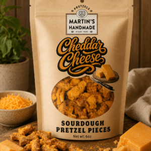 Cheddar Cheese Flavored Pretzels 6 oz. Pack