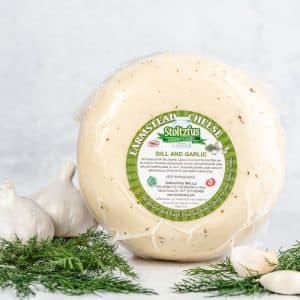 Dill & Garlic Farmstead Cheese 10 lb. Wheel