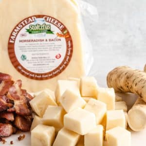 Horseradish & Bacon Farmstead Cheese 0.75 lb. Wedge
