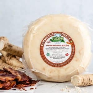 Horseradish & Bacon Farmstead Cheese 10 lb. Wheel