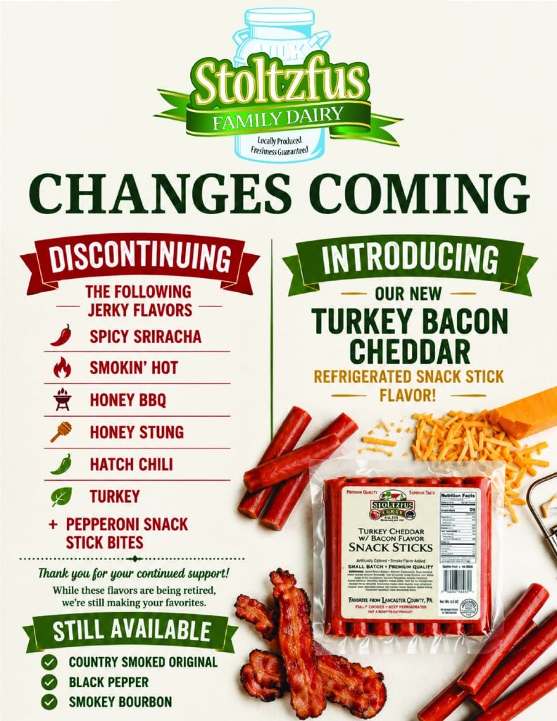 Introducing New Snack Stick Flavor + Discontinuing Jerky Flavors