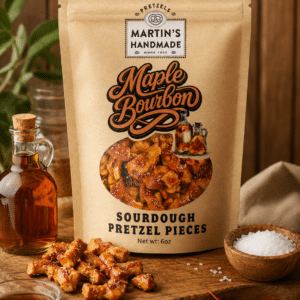 Maple Bourbon Flavored Pretzels 6 oz. Pack