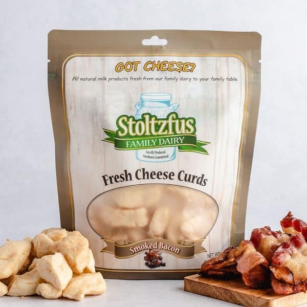 Smoked Bacon Cheese Curds 8 oz. Bag