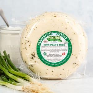 Sour Cream & Onion Farmstead Cheese 10 lb. Wheel