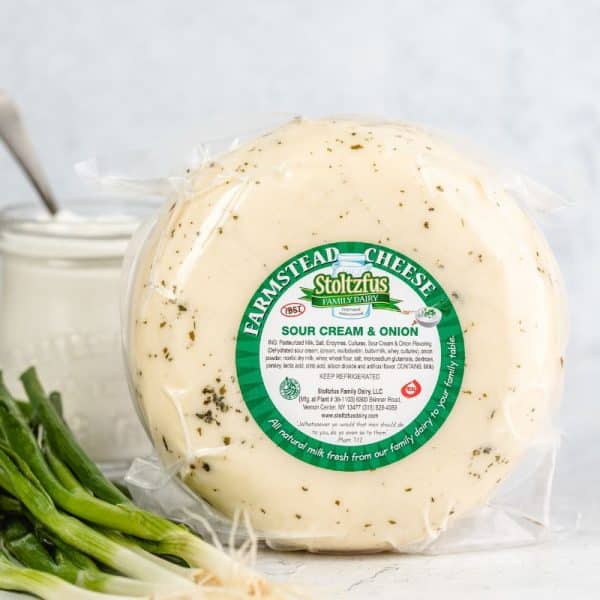 Sour Cream & Onion Farmstead Cheese 2 lb. Wheel