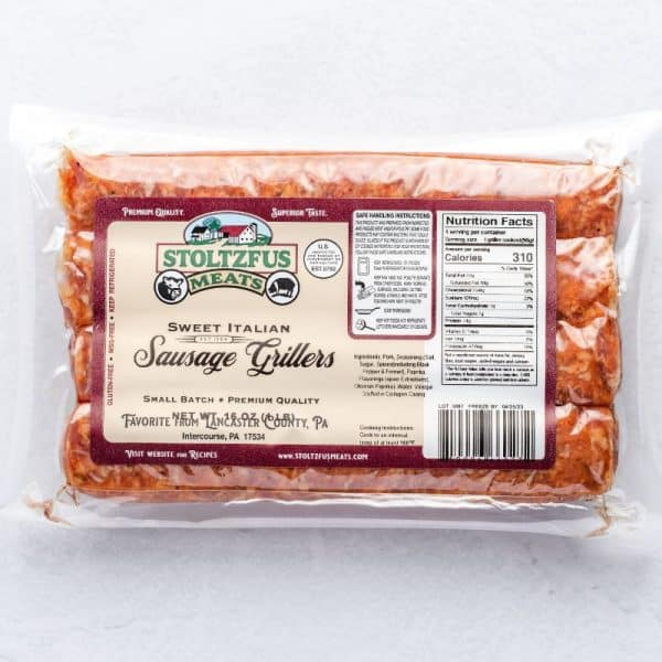 Sweet Italian Pork Grillers 1 lb. Pack