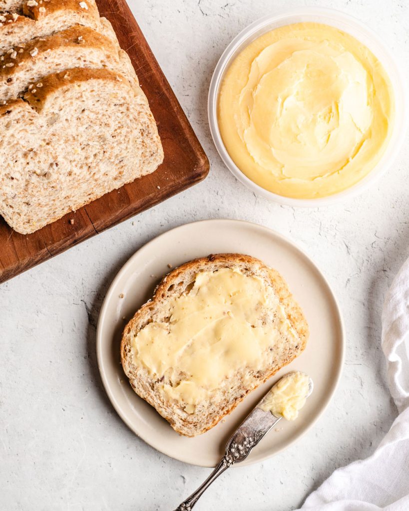 farmhouse butter on bread