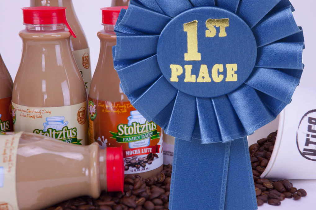 first place for Stoltzfus Dairy lattes
