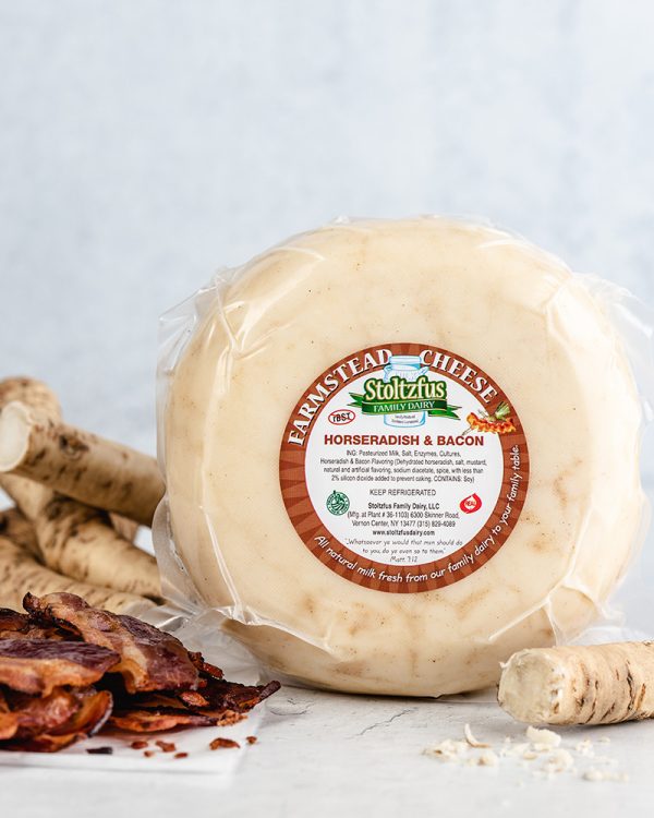 horseradish & bacon farmstead cheese wheel v3