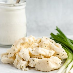 sour cream and onion cheese curds