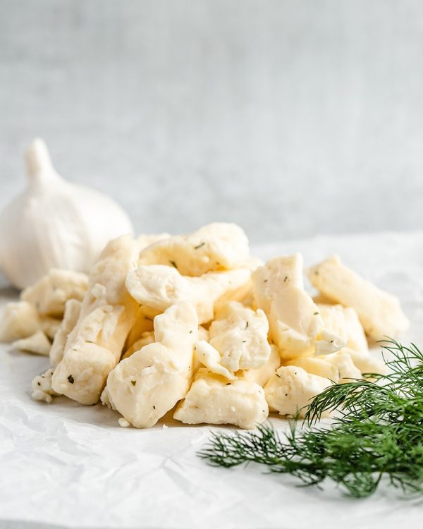 dill and garlic cheese curds
